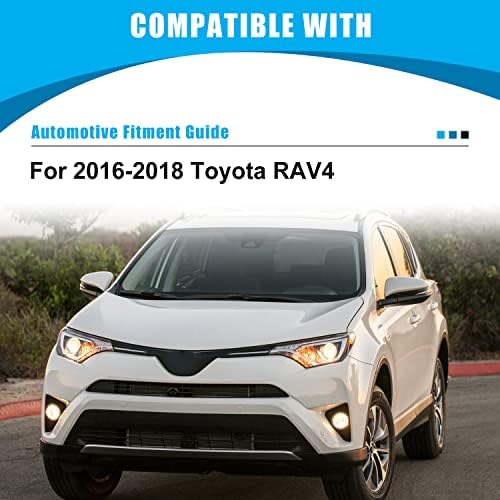 CPW Ködlámpa Közgyűlés Kompatibilis [-2018 Toyota RAV4] Tiszta Lencse Lökhárító Vezetés Ködlámpa Pár + Kapcsolási