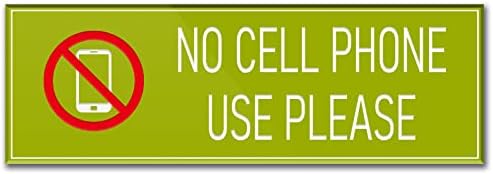 Nem Mobilt Használni, Kérjük, írja Alá a Zöld 9x3?Önálló Stick Ajtó, Fal Címkék Jel Irodák, Vállalkozások Háza Haza