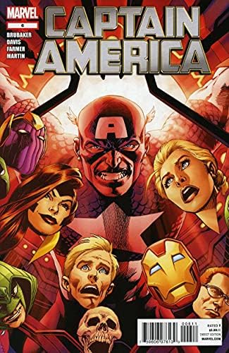 Amerika kapitány (6. Sorozat) 6 VF/NM ; Marvel képregény | Ed Brubaker