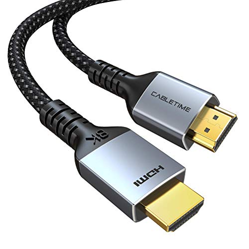 8K HDMI 2.1 Kábel 3.3 ft, Cabletime Ultra High Speed Hdmi Kábel 48gbps 120hz 144 hz Hdmi-hdcp earc Kábel, Kompatibilis