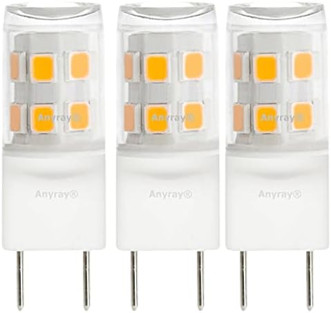 Anyray 3-Pack Led T4 2W Csere G8-120V Samsung Mikrohullámú sütő ME18H704SFS Szakács Felső Lámpa 20W (Puha, Fehér 3000K)