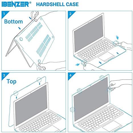 IBENZER Kompatibilis MacBook Pro 13 Hüvelykes Esetben 2015 2014 2013 vége 2012 A1502 A1425, Kemény Héj Esetében & Billentyűzet