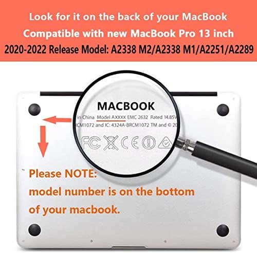 CISSOOK Esetben a MacBook Pro 13 Hüvelykes M2 M1 Chip A2338 A2251 A2289 Modell 2022 2020 2021 Kiadás, Kemény Héj Esetében+