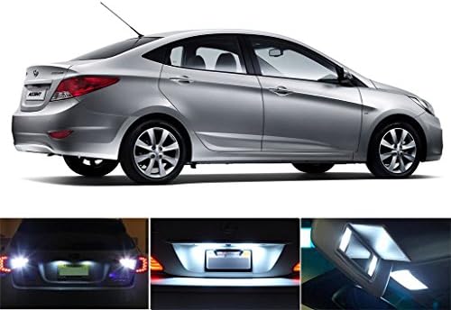 A LED lámpák a 2011-2015 Hyundai Accent Xenon Fehér Rendszám/Tag LED Izzók (2 db)