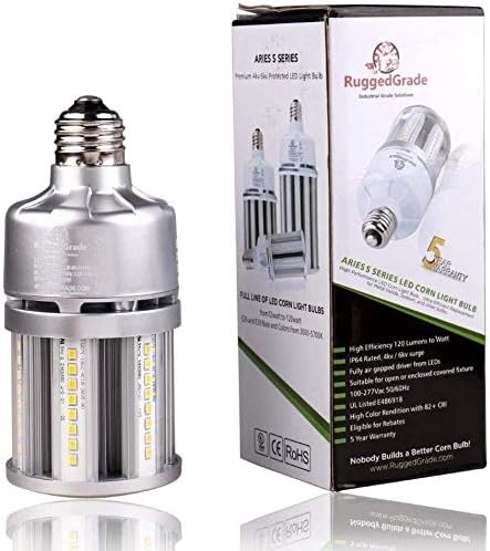 RuggedGrade 4 Csomag, 18 watt S-Sorozatú LED Kukorica Izzó - 5000K - Kukorica Izzó -Csere fémhalogén, HPS vagy CFL -