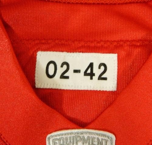 2002-ben a Kansas City Chiefs Jonathan Quinn 12 Játék Kiadott Piros Mez 42 DP15625 - Aláíratlan NFL Játék Használt