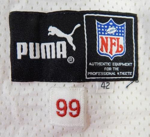 1999-ben a Kansas City Chiefs Kirby Dar, Dar 11 Játék Kiadott Fehér Jersey DP17361 - Aláíratlan NFL Játék Használt