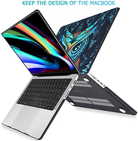 Mektron MacBook Pro 14 hüvelyk Esetben A2442/M2 A2779 (2021/2023) Megjelenés, Ultra Vékony Műanyag Aranyos Nehéz Shell