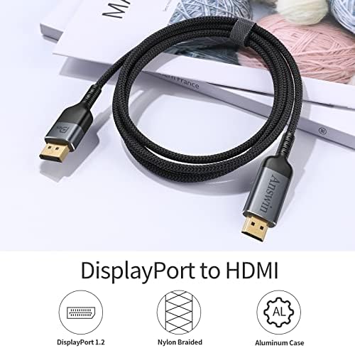 Answin HDMI DisplayPort Kábel, 4K 6Ft HDMI DisplayPort Kábel HDMI, hogy a DP Kábel Ki Egy Xbox/360/PS4/PS5/Mac Mini
