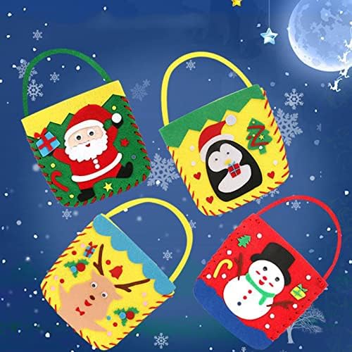 Fél Kedvez a Gyerekek 8-12 Komámasszony Táskák a Lány Karácsonyi DIY Tote Bags fogantyúval Táska Multifunkcionális Karácsonyi