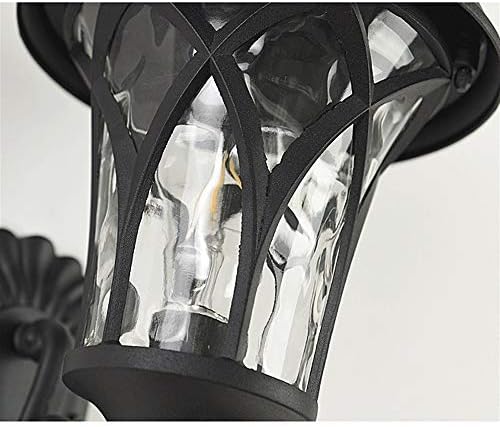 UASTE Modern Single-Fej E27 öntött Alumínium Vízálló Fali Lámpa, Üveg Lámpabúra, Terasz, Udvar, Kert, Kapu, Tornác Világítás