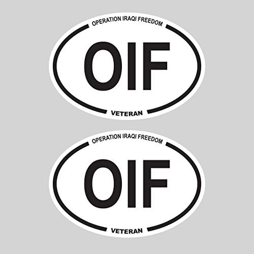 Két Csomag Iraki Szabadság Hadművelet OEF Ovális Matrica FA Graphix Matrica Hadsereg, Haditengerészet, LÉGIERŐ