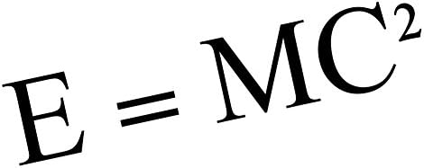 E=MC2 Einstein Matematikai Egyenlet 8 Vinyl Matrica, Autó Matrica (8 Fehér)