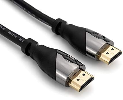 Ezüsthátú S4 HDMI Kábel, 10 ft. 4K-60Hz 4:4:4, 1080p 120Hz, 18 Gbps, HDMI 2.0, HEC, ARC, 3D, Aranyozott