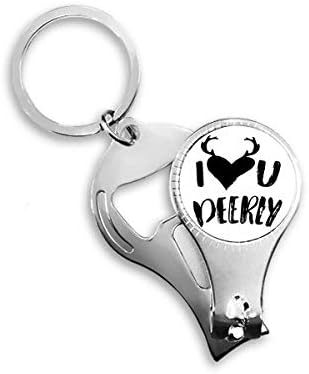 Szeretlek Deerly Idézet Stílus Köröm Zimankó Gyűrű Kulcstartó Sörnyitó Clipper