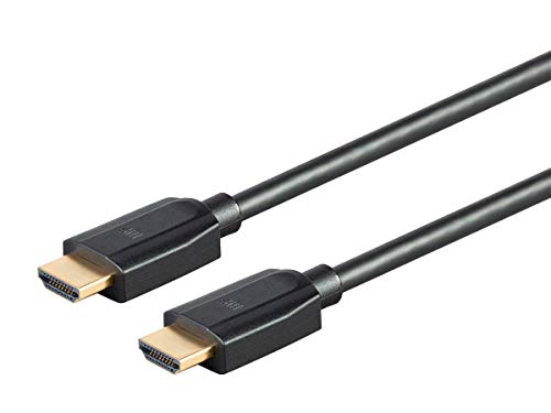 Monoprice Ultra 8K Nagy Sebességű HDMI-Kábel - 6 Láb - Fekete, 48Gbps, 8K, Dinamikus HDR, eARC, UHDTV, AMD FreeSync