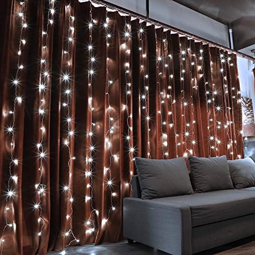 TORCHSTAR Ablak, Függöny, Fény Csomag Smart LED Szabályozható Hosszú Szalag, LED-es Fali Gyertyatartó, Kihúzható String