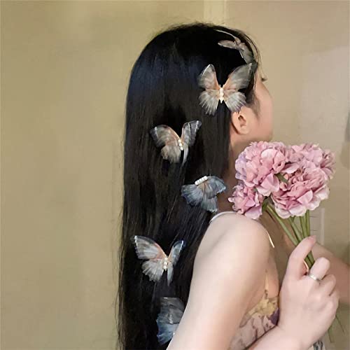 Kézzel készített Haj Karom Édes Pillangó Bohém Hajtű hajcsat A Nők, Lányok, Elegáns Vintage Lófarok Karom Klip Tartozékok