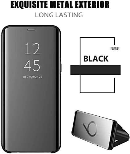 Samsung Galaxy S23 Ultra Esetben Tisztán Smink Tükör Felhajtható Fedelet, Galaxy S23 Ultra 5G Telefon Esetében a Kitámasztó