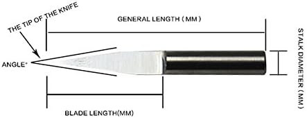 Autek Általános késsel fenyegetve 0,2 mm 45 Fokos 1/8 Inch 3.175 CNC Gravírozó Egységes Tipp Lapos Router Gravírozás