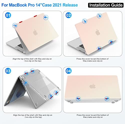 Samtec Kompatibilis MacBook Pro 16 colos burkolata 2021 2022 Kiadás M1 Pro/Max A2485 Képernyő Védő Kemény Héj Esetében