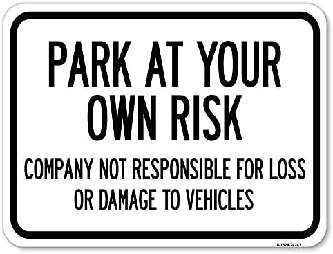 A cég Nem Felelős a Veszteségért vagy Kárért, hogy a Járművek | 18 X 24 Nehéz-Es Alumínium Rozsda Bizonyíték Parkolás