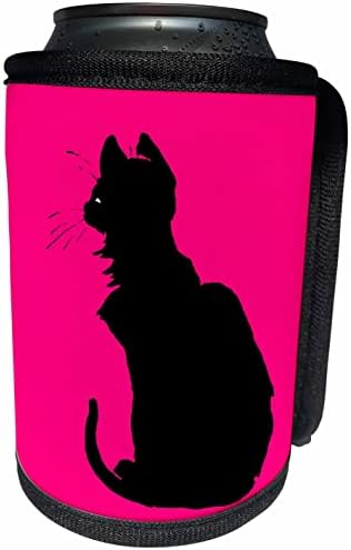 3dRose Minimalista Fekete Macska Silhouette Vektor Art - Lehet Hűvösebb Üveg Wrap (cc_351231_1)