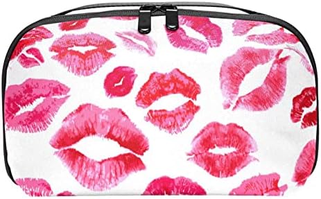 Vízálló Kozmetikai Táskák, Szerelem Lányos Graffiti Bolygó Rózsaszín Utazási Kozmetikai Táskák, Többfunkciós Hordozható