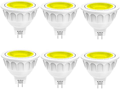 BEAMLUX Sárga Szín MR16 LED Izzók, Gu5.3 Bi-Pin-Bázis, Nem Szabályozható, 50W Halogén Csere, Reflektor, Kültéri Táj