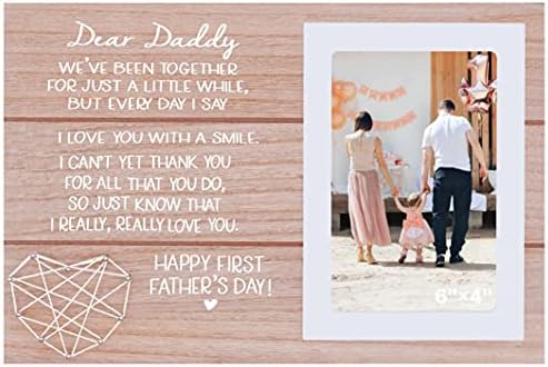 NZY Boldog Első apák Napja Képkeret Ajándék Apa Apa Baba lány vagy fiú - Kedves Papa Vagyunk Együtt Már Csak Egy Kis