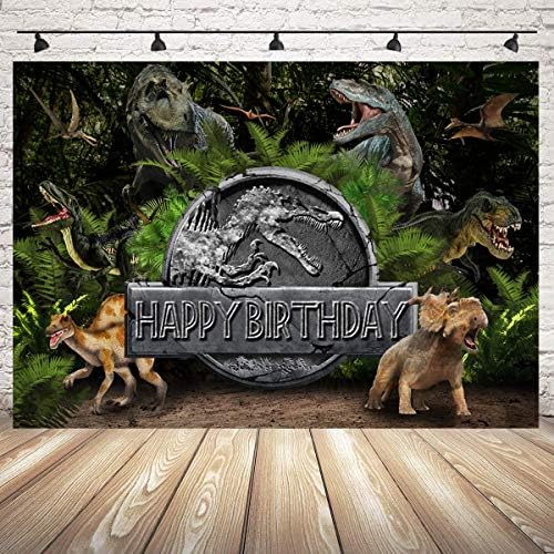 Sensfun Dinoszaurusz Hátteret Gyerekek Szülinapi Dekoráció Jurassic Dinoszaurusz Téma Fotó Hátterekkel, Dino Fotózás
