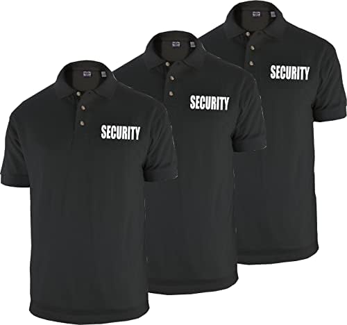 Első Osztályú Poly Pamut Taktikai Biztonsági Póló - Biztonsági Őr - Biztonsági Tiszt Póló