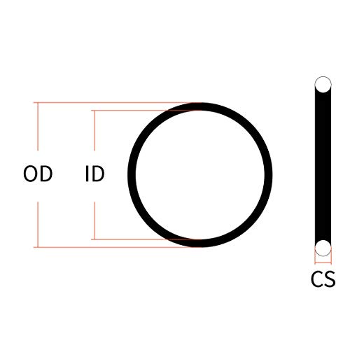 Mr O-Gyűrű 175 Aflas O-Gyűrű - 80A Durometer, 9 ID 9-3/16 OD, 3/32 CS, Fekete (Csomag 5)