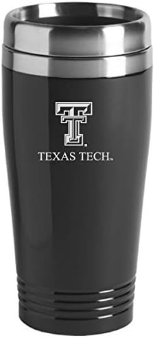 Texas Tech University - 16 unciás Utazási Bögre, Pohár - Fekete