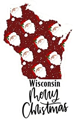 Wisconsin Haza Állami Karácsonyi Matricák Merrry Karácsonyi Nagykanizsa Térkép Autó Matrica Karácsonyi Dekoráció Ablak