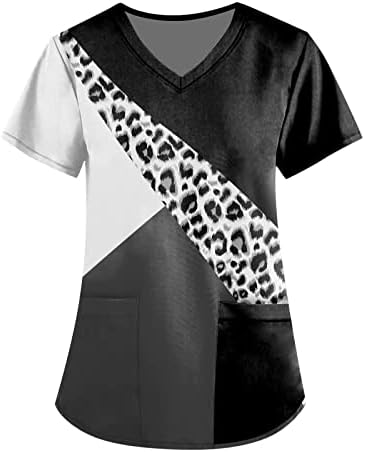 Női Plus Size Bozót Felsők, Rövid Ujjú, V-Nyakú Ing, Valentin Nap Nyomtatás Max Plus Size shirt Zsebbel
