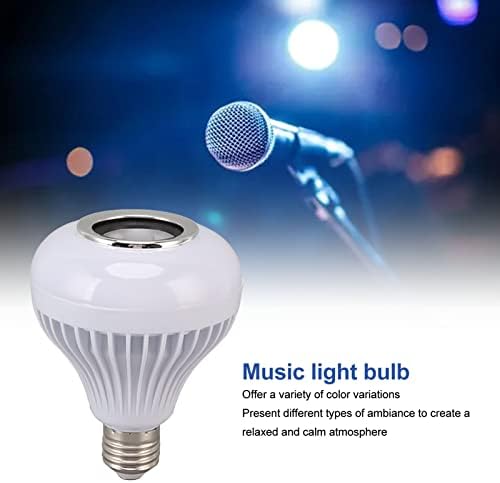 Naroote Bluetooth Zene Izzó, Energiatakarékos 12W Állítható Fény Bluetooth ALKALMAZÁS LED Zene Izzó Fény a Távirányító