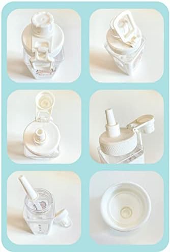 Nagy Aranyos Víz Üveg Szalmával 3D Matricák Aranyos Esztétikai Üveg Kawaii Tej Üveg Tea Csésze Gyümölcslé Shaker Hordozható