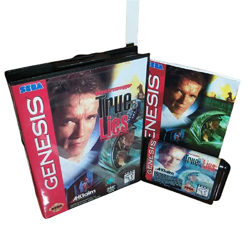Aditi, a True lies MINKET Fedél Mezőbe, majd Kézikönyv Sega Megadrive Genesis videojáték-Konzol 16 bit MD Kártya (USA