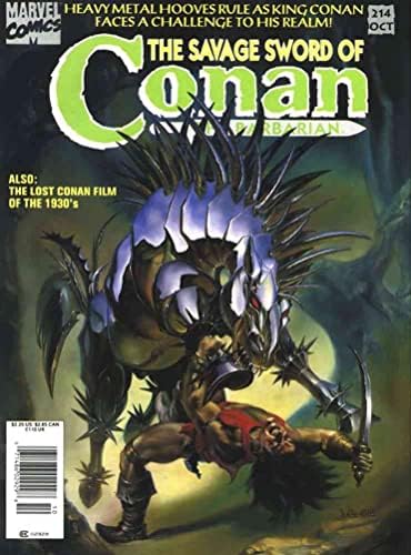Barbár Kard of Conan 214 (Újságos) VF ; Marvel képregény | Julie Bell