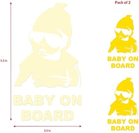 Baby on Board Matricát, az Autók Baba a Fedélzeten Jel Matrica Nem Kell tapadókorong vagy Erős Mágnesek Ragasztó/Cserélhető/Fényvisszaverő/Vízálló