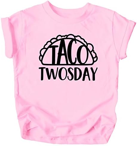 Olive Szereti az Apple Taco Twosday 2. Születésnap, Pólót Raglans a Lányok, mind a Fiúk Második Születésnapját Ruha