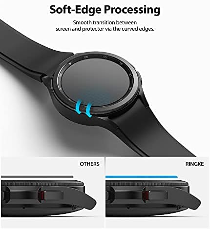 Ringke Üveg [4 Csomag/Multi-Layer Protection] Kompatibilis a Samsung Galaxy Óra 4 Klasszikus 46mm képernyővédő fólia