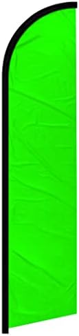 Neon Zöld Szélcsendes Teljes Ujja Banner Swooper Zászló - Tökéletes a Vállalkozások, Üzletek, Boltok, stb.