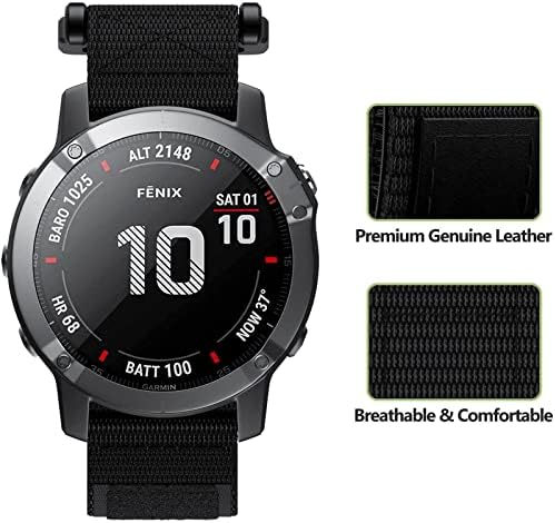 DFAMIN 26 22MM Watchband Szíj, A Garmin Fenix 5 5X Plusz 3HR 6X 6 6SPro S60 MK1 Enduro Nézni Állítható Nylon Easyfit