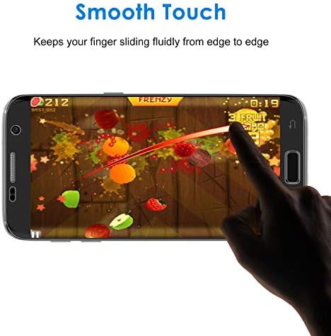 JETech képernyővédő fólia Samsung Galaxy S7, TPE Ultra HD Film, Teljes Képernyős Lefedettség, 2-Pack