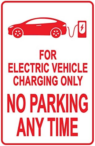 Elektromos Jármű Töltés CSAK NEM Parkolás Jel – Egy Emlékeztető a Töltés EV egyetlen, Élénk Design Plus UV-Védelem,