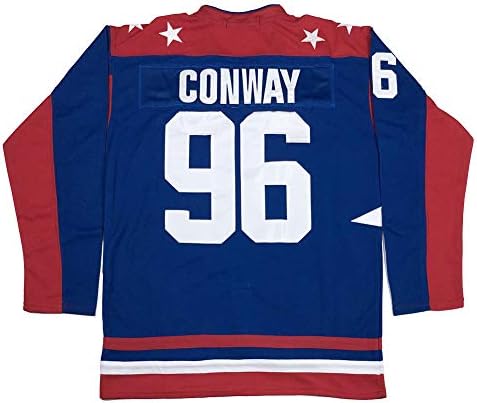 Férfi 96 Charlie Conway Mighty Ducks a Team USA Film Jégkorong Mez Varrott