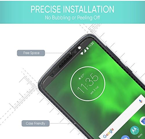 SoMi (2 Csomag) Motorola Moto G6 Plus HD Tiszta Prémium Edzett Üveg kijelző Védő fólia, 9H Keménység, Prémium Védelem,