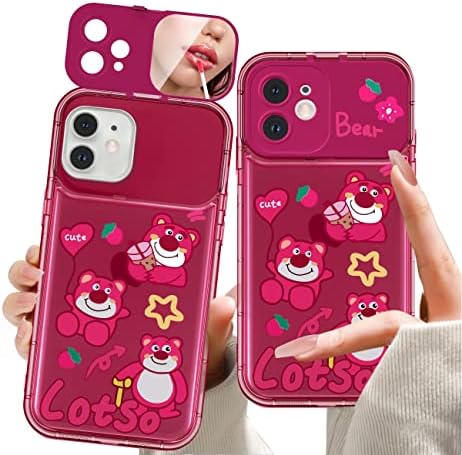 JoySolar iPhone 11 6.1 Aranyos Rajzfilm Telefon Esetében a Smink Tükör, Aranyos Telefon Esetekben a Nők Tini Lányok